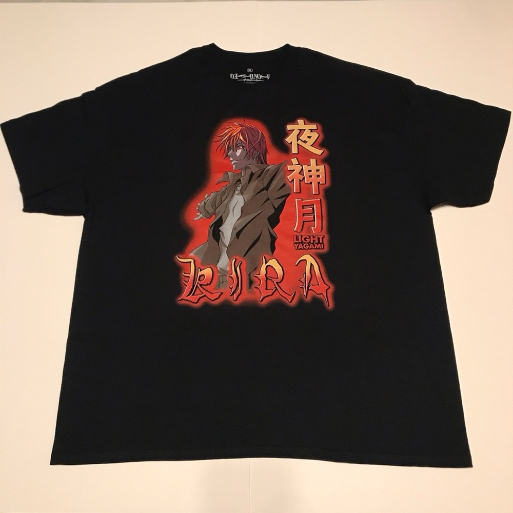 DEATH NOTE LIGHT YAGAMI ANIME MANGA T SHIRT  (BRAND NEW)